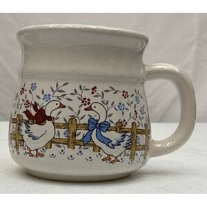 Treasure Craft Goose Mug Vintage Ribbon Geese Country Kitchen Coffee Cup